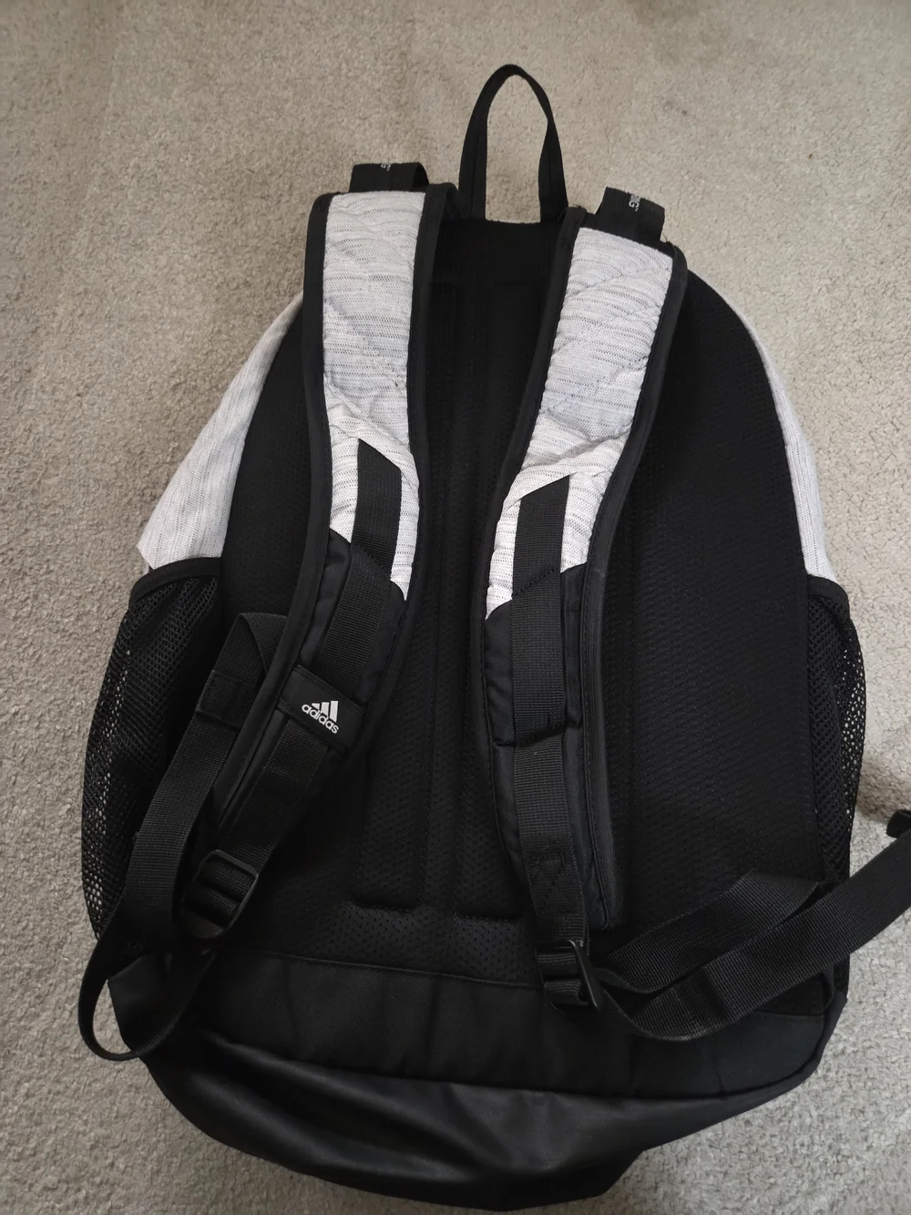 Adidas Unisex Prime 6 Backpack, Two Tone White/Black, One Size, Spacious Comfort